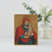 Virgin Mary and Jesus Child by Jan Rombauer ポストカード (スタンド正面)