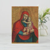 Virgin Mary and Jesus Child by Jan Rombauer 招待状 (スタンド正面)