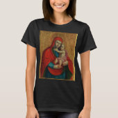 Virgin Mary and Jesus Child by Jan Rombauer Tシャツ (正面)