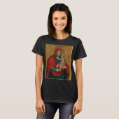 Virgin Mary and Jesus Child by Jan Rombauer Tシャツ (正面フル)