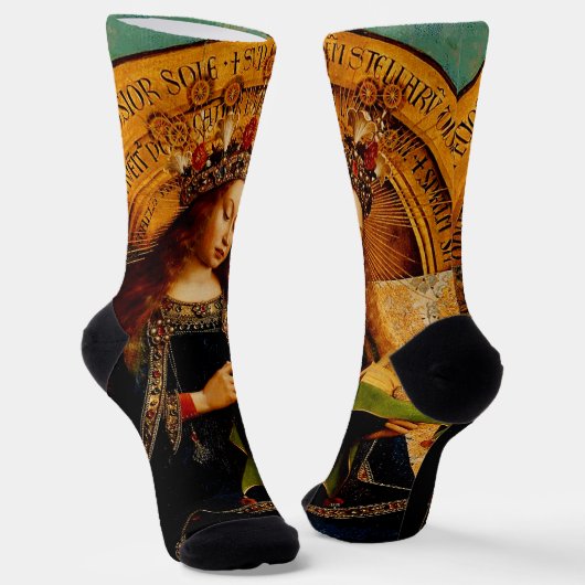 Virgin Mary by Jan van Eyck ソックス (傾斜あり)