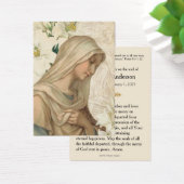 Virgin Mary Catholic Funeral Memorial Holy Card - (デスク)