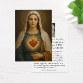 Virgin Mary Catholic Funeral Memorial Holy Card - (デスク)