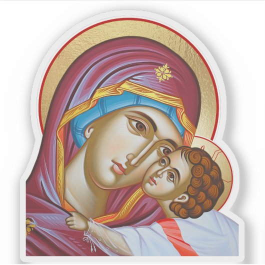 Virgin Mary Decal Theotokos シール (正面)