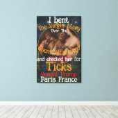 Virgin Mary Donald TRUMP Ticks Parasites キャンバスプリント (インサイチュ (ウッドフロア))