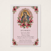 Virgin Mary Guadalupe Roses Catholic Funeral (正面)