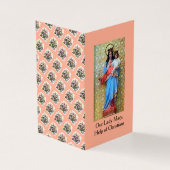 Virgin Mary, Help of Christians, Prayer Card (外部)