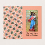 Virgin Mary, Help of Christians, Prayer Card (外部フラット)