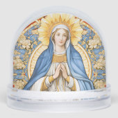 Virgin Mary in Blues and Golds Flower Frame (正面)