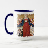 Virgin Mary Mercy Under Her Mantle Catholic Memi マグカップ (左)
