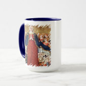 Virgin Mary Mercy Under Her Mantle Catholic Memi マグカップ (正面左)