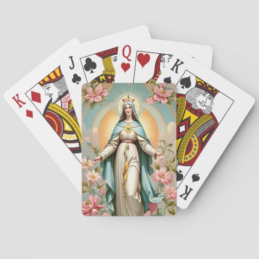 Virgin Mary playing cards, poker cards トランプ (裏面)