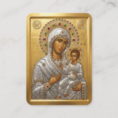 Virgin Mary prayer card 名刺 (正面)