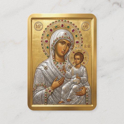 Virgin Mary prayer card 名刺 (正面)