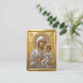 Virgin Mary prayer card 名刺 (スタンド正面)