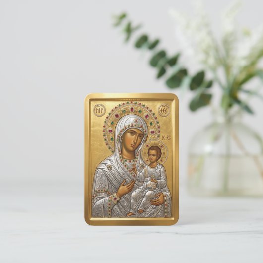 Virgin Mary prayer card 名刺 (スタンド正面)