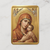 Virgin Mary prayer card 名刺 (正面)