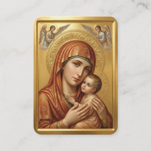 Virgin Mary prayer card 名刺 (正面)