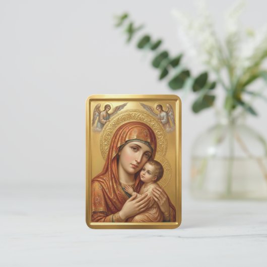 Virgin Mary prayer card 名刺 (スタンド正面)