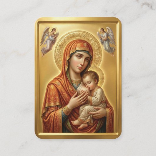 Virgin Mary prayer card 名刺 (正面)