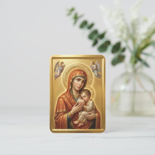 Virgin Mary prayer card 名刺 (スタンド正面)