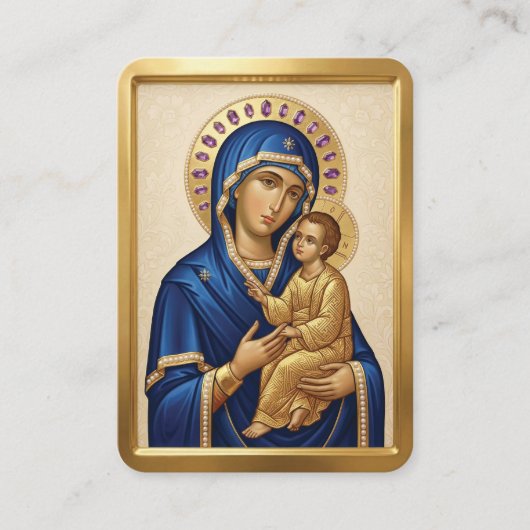Virgin Mary prayer card 名刺 (正面)