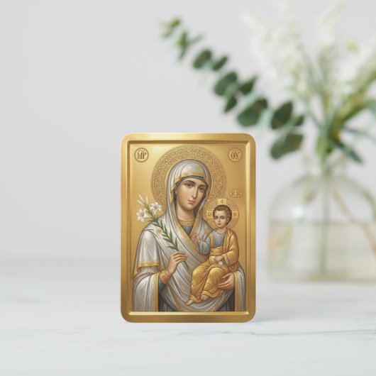 Virgin Mary prayer card 名刺 (スタンド正面)