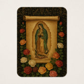 Virgin Mary Salve Reina Spanish Prayer Holy Card (正面)