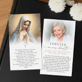 Virgin Mary The Lord's Prayer Photo Sympathy Cards