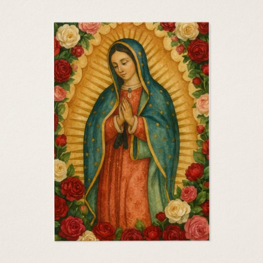Virgin Mexico Guadalupe Spanish Funeral Prayer (正面)