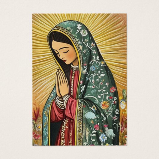 Virgin Mexico Guadalupe Spanish Funeral Prayer (正面)