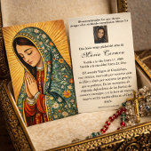 Virgin Mexico Guadalupe Spanish Funeral Prayer