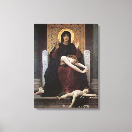 Virgin of Consolation – William Adolphe Bouguereau キャンバスプリント (正面)