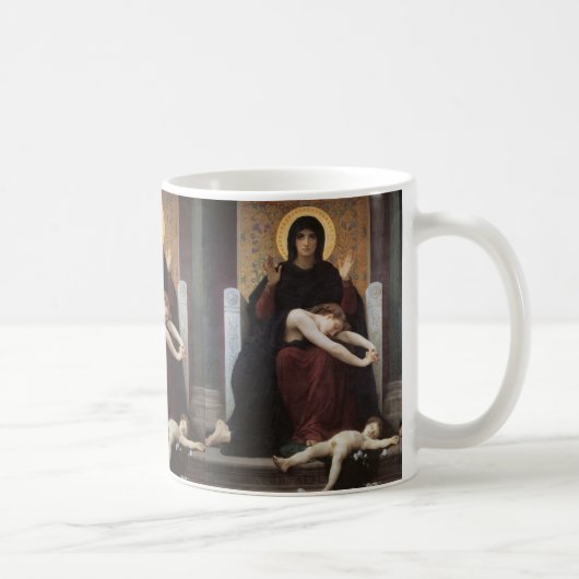 Virgin of Consolation William-Adolphe Bouguereau コーヒーマグカップ (右)