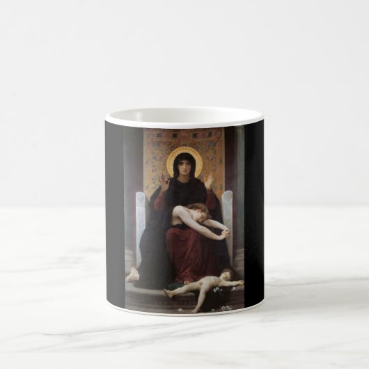Virgin of Consolation William-Adolphe Bouguereau コーヒーマグカップ (中央)