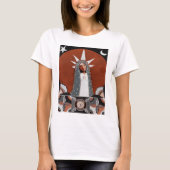 Virgin of Guadalupe  and Flowers Tシャツ (正面)