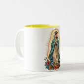 Virgin of Guadalupe Coffee Mug ツートーンマグカップ (正面左)