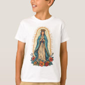 Virgin of Guadalupe Kid's Tee Shirt Tシャツ (正面)