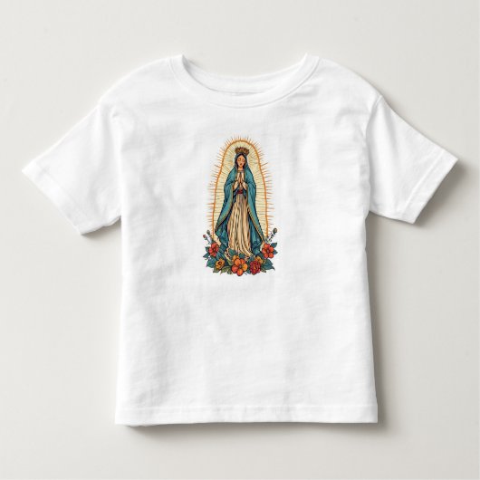 Virgin of Guadalupe Toddler's Tee Shirt トドラーTシャツ (正面)