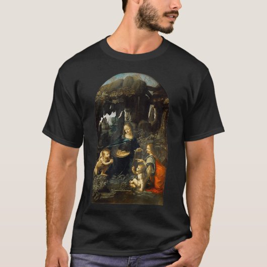 Virgin of the Rocks by Leonardo da Vinci Tシャツ (正面)