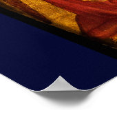 VIRGIN WITH CHILD AND ANGELS by FRA ANGELICO Blue ポスター (角)