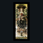 VIRGIN WITH CHILD  green  black ポスター<br><div class="desc">"Madonna della Candeletta", painting by Carlo Crivelli Italian Renaissance painter of Late Gothic decorative sensibility. Crivelli's painting shows a content rich with symbolism starting from the pergola surrounding the Madonna and Child. The symbolism plant consists of vegetables and fruits leads to meanings related to the passion and resurrection of Christ,...</div>