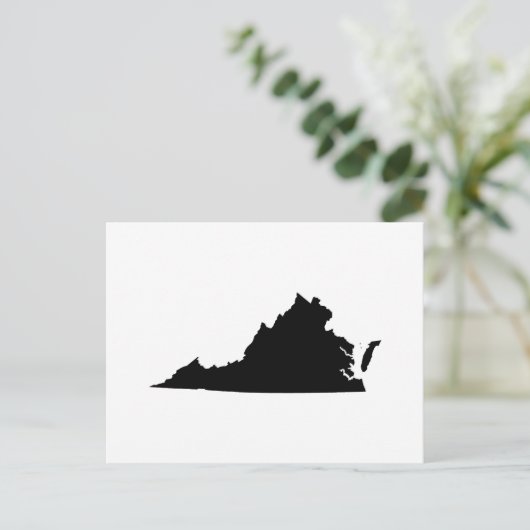 Virginiaのお知らせへの独自の移行を作成 ポストカード (スタンド正面)