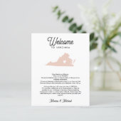 VIRGINIAウェルカムレターの旅程ANY COLOR (スタンド正面)