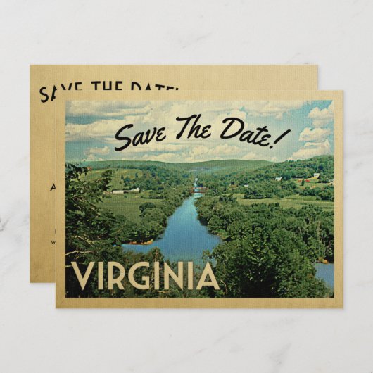 Virginia日付のヴィンテージはがきを保存 案内ポストカード (正面/裏面)