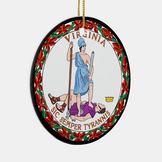 Virginia*のクリスマスのオーナメント セラミックオーナメント (右)