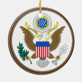 Virginia*のクリスマスのオーナメント セラミックオーナメント (裏面)