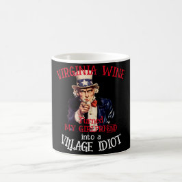 VIRGINIA ワインは彼女を村に変えた コーヒーマグカップ