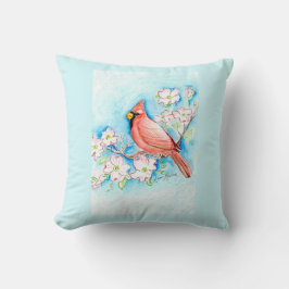 VIRGINIA -州の鳥と花 クッション