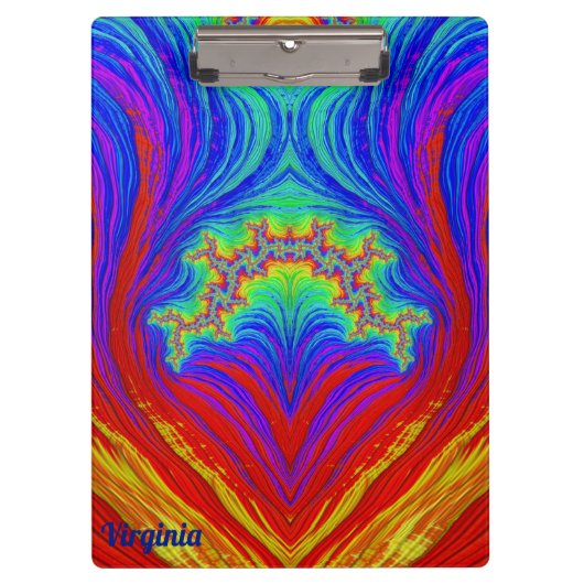 VIRGINIA ～明るい色数々ののデザインオリジナル クリップボード (正面)